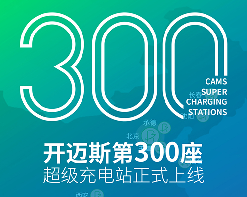 開邁斯超充站極速突破300站！